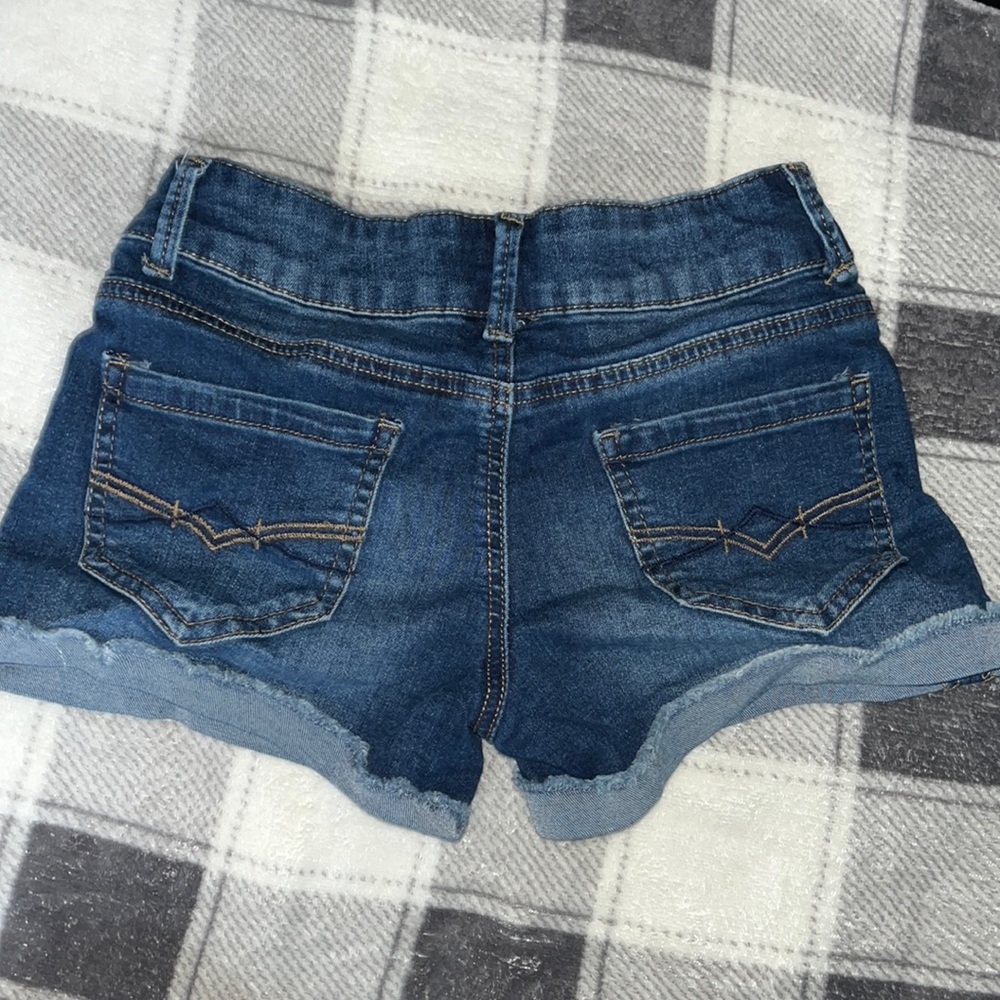blue jean shorts